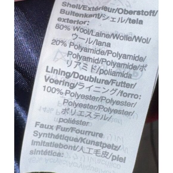 J.CREW Women’s Chateau Parka Red Sz 4 Coat MISSING FUR Nello Gori Stadium Cloth - Picture 5 of 7